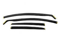 Вставные дефлекторы окон (HB, дымчатые, 4 шт, Esa) для Seat Leon 2013-2020 гг