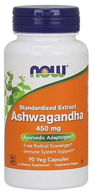 Ашваганда - NOW Ashwagandha 450 mg / 90 vegcapsules