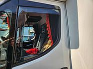 Вставные ветровики на окна (тонированные, 2 шт., Cagatay) для Iveco Daily 2014- гг