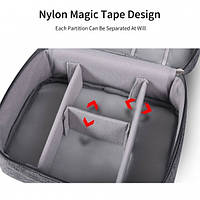 Популярний! Органайзер чохол для гаджетів та зарядних пристроїв сірий - Краща якість тільки на Nukleon.com.ua