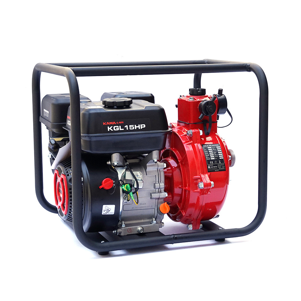 Мотопомпа бензинова KGL15HP, продуктивність 15 м3/година, потужність 7 к.с., фото 1