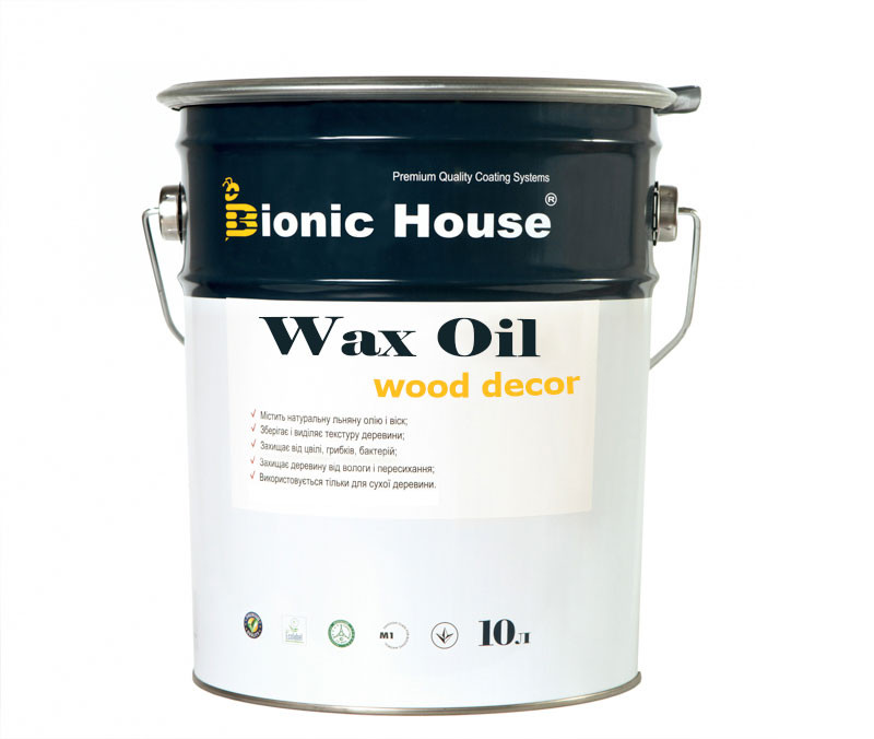 Олія віск для дерева BIONIC HOUSE OIL WAX (БІОНІК ХАУС) 10л