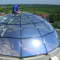Архитектурное наружное тонирование стёкол солнцезащитной плёнкой Sun Control RS 35 XT