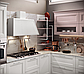 Кухня модульна сучасна Merano 03, Італія, білий \ рожевий нюд, фото 4