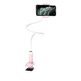 Тримач для мобільного HOCO PH23 Balu mobile phone stand Pink White, гнучка ніжка, для телефонів 4,5-6,5 дюймів, фото 5