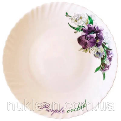 Популярний! Тарілка Vittora "Фіолетова Орхідея" Wave Dessert 19 см (V-190PO) - Краща якість тільки на Nukleon.com.ua, фото 1