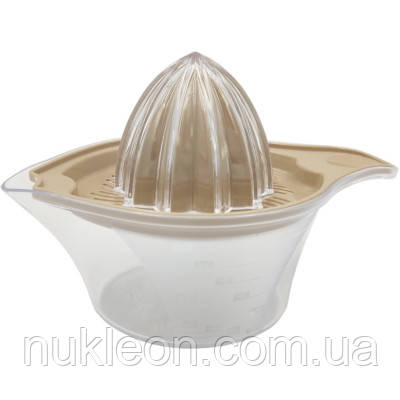 Популярний! Соковижималка ручна Irak Plastik для лимону 0,25 л прозоро-кремова (12496) - Краща якість тільки на Nukleon.com.ua, фото 1