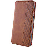 Чохол-книжка для смартфона Rubic Leather for Xiaomi Redmi Note 13 Pro Plus 5G Brown, фото 2