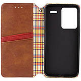 Чохол-книжка для смартфона Rubic Leather for Xiaomi Redmi Note 13 Pro Plus 5G Brown, фото 3