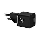 Мережевий зарядний пристрій Baseus GaN5 Fast Charger(mini) 1C 20W EU Cluster Black(With: Baseus Dynamic 3 Series Fast Charging, фото 4