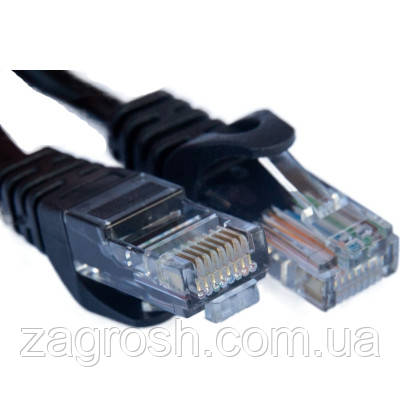 Promo Ціна! Патч-корд 3м UTP cat.5e, CCA, black GEAR (GPC-UTPCCARJ45-3B) - тільки на ZaGrosh.com.ua, фото 1
