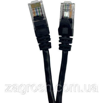 Promo Ціна! Патч-корд 0.25м UTP cat.5e, CU, 24AWG, black GEAR (GPC-UTPCURJ45-0.25B) - тільки на ZaGrosh.com.ua, фото 1