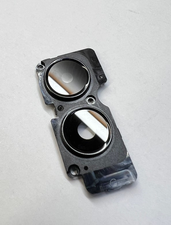 Скло камери для Samsung A05 (A055) чорне (комплект 2 шт) + рамка оригінал (знято з нового телефону), фото 1