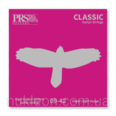 Популярний! Струни для гітари PRS Classic Super Light Guitar Strings 09-42 (100148001001001) - Краща якість тільки на