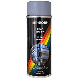 Цинковий ґрунт спрей сірий Motip Zink Spray 400мл