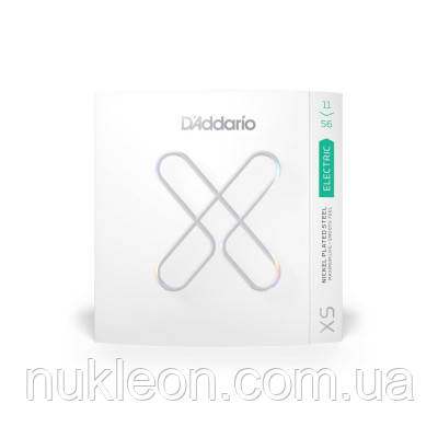 Популярний! Струни для гітари D'Addario XS Coated Electric Guitar Strings Medium Top / Extra Heavy Bottom (11-56) (XSE1156) -