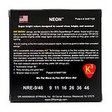 Популярний! Струни для гітари DR Strings NEON Red Electric - Light Heavy (09-46) (NRE-9/46) - Краща якість тільки на, фото 3