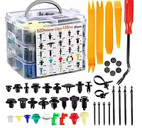 Набір автомобільні кліпс з 26 видів 925 штук, фіксатори пластикові заклепки для бампера штифтові заклепки пістони кріплення