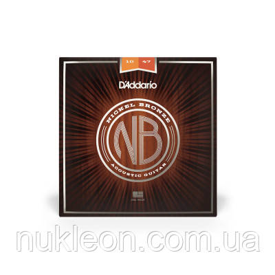 Популярний! Струни для гітари D'Addario Nickel Bronze Extra Light (10-47) (NB1047) - Краща якість тільки на Nukleon.com.ua