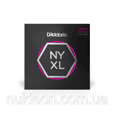 Популярний! Струни для гітари D'Addario NYXL Super Light 8-String (09-80) (NYXL0980) - Краща якість тільки на Nukleon.com.ua