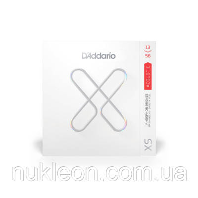 Популярний! Струни для гітари D'Addario XS Phosphor Bronze Medium (13-56) (XSAPB1356) - Краща якість тільки на Nukleon.com.ua