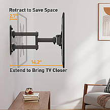Настінне кріплення Perlegear Full Motion TV для плоских або вигнутих телевізорів, Amazon, Німеччина, фото 4