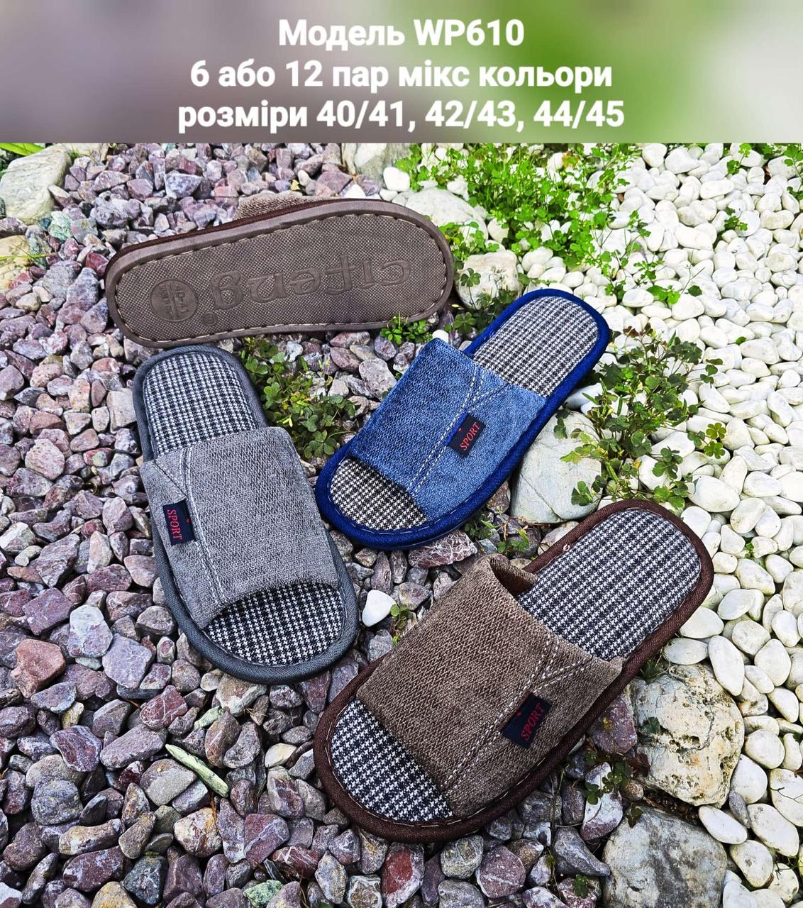 Чоловічі тапочки