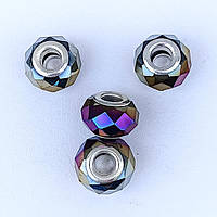 Намистини Шарм 3 шт 15х9 мм Кришталь Хамелеон