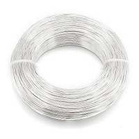 Дріт алюмінієвий 0,8 мм 10 м для рукоділля колір срібло