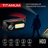 Налобний світлодіодний ліхтарик TITANUM TLF-H03 180Lm 6500K, фото 4