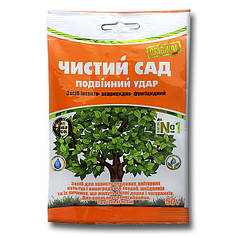 «Чистий сад Подвійний удар» 50 г (Агромаксі) — інсектоакарицидно-фунгіцидний засіб для саду