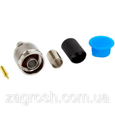 Promo Ціна! Конектор N-male обжимний роз`єм для кабеля RG6 HiSmart (TV991280) - тільки на ZaGrosh.com.ua