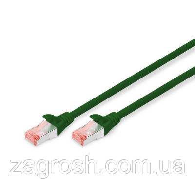 Promo Ціна! Патч-корд 2м, CAT 6 S-FTP, AWG 27/7, LSZH, green Digitus (DK-1644-020/G) - тільки на ZaGrosh.com.ua