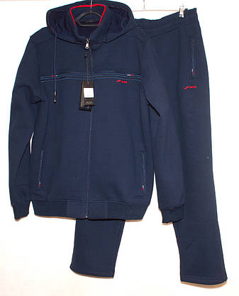 Спортивний костюм чоловічий теплий Fore 3128 (3XL,4XL.5XL,6XL,7XL), фото 3