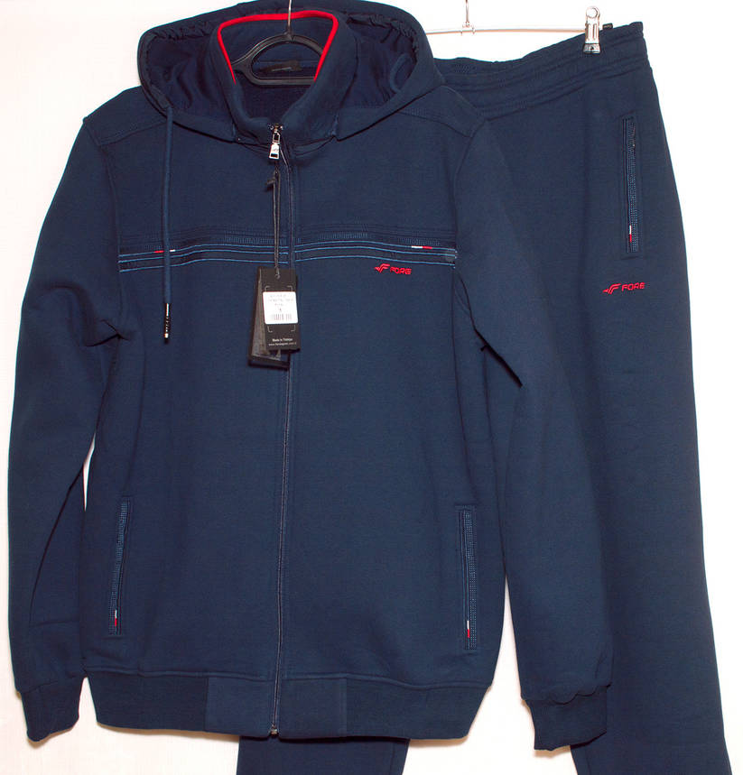 Спортивний костюм чоловічий теплий Fore 3128 (3XL,4XL.5XL,6XL,7XL), фото 1