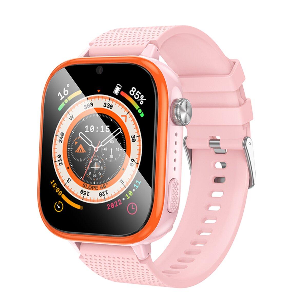 Дитячий cмарт-годинник Hoco Y101 4G children smart watch Pink