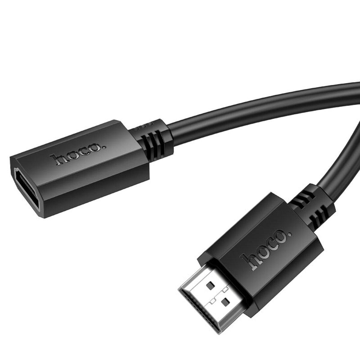 Кабель HOCO US13 HDTV male to HDTV female HD extension data cable(L=1M) Black