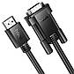 Кабель HOCO US12 HDTV male to VGA male HD data cable(L=2M) Black, фото 3