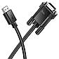 Кабель HOCO US12 HDTV male to VGA male HD data cable(L=2M) Black, фото 4