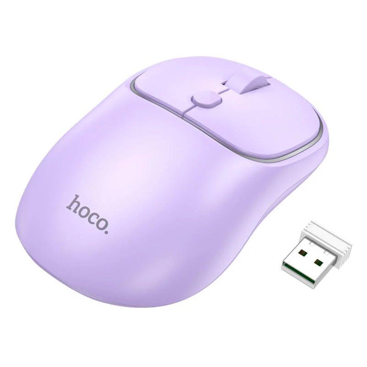 Маніпулятор миша HOCO GM25 Royal dual-mode business wireless mouse Romantic Purple