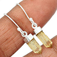 Топаз Імперіал саморідки срібні сережки, 945СРТ