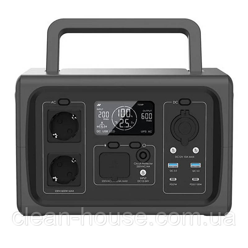 Зарядна станція портативна BRIDNA SGR-PPS600-5 600 W 512Wh 160000 mAh 230V LiFePO4 Powerbank
