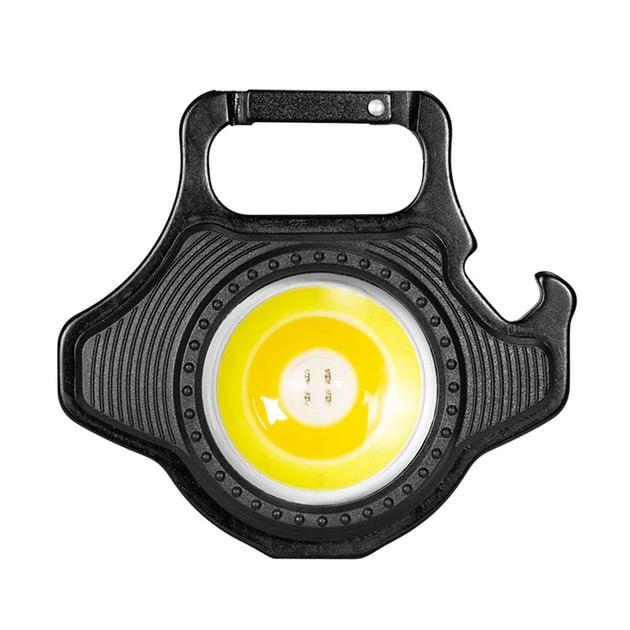 Міні ліхтарик брелок Rablex RB-437 COB біле жовте червоне світло світильник кишеньковий з карабіном відкривачем