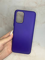 Чохол для Xiaomi Redmi Note 10S оригінальний Silicone Case з мікрофіброю протиударний фіолетовий