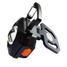 Міні ліхтарик брелок RB-438 COB білий жовтий червоне світло кишеньковий світильник з карабіном відкривачкою IP44, фото 3