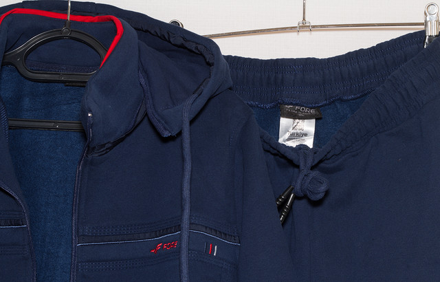 спортивний костюм зимовий, чоловічий Чоловічий Спортивний Костюм Теплий Трехнітка