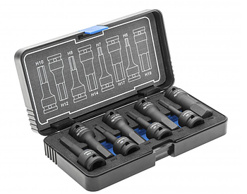 Торцеві головки ударні Hex 8 шт HOEGERT HT6R004
