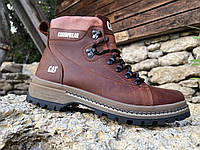 Зимові шкіряні черевики на хутрі CAT Rider Expedition