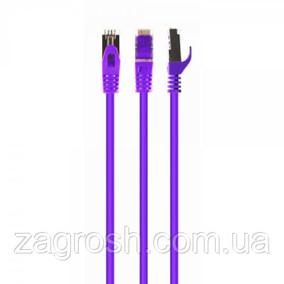 Promo Ціна! Патч-корд 10м S/FTP Cat 6A CU LSZH violet Cablexpert (PP6A-LSZHCU-V-10M) - тільки на ZaGrosh.com.ua