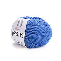 YarnArt JEANS (ЯрнАрт Джинс) № 17 синій (Пряжа напівбавовна, нитки для в'язання)